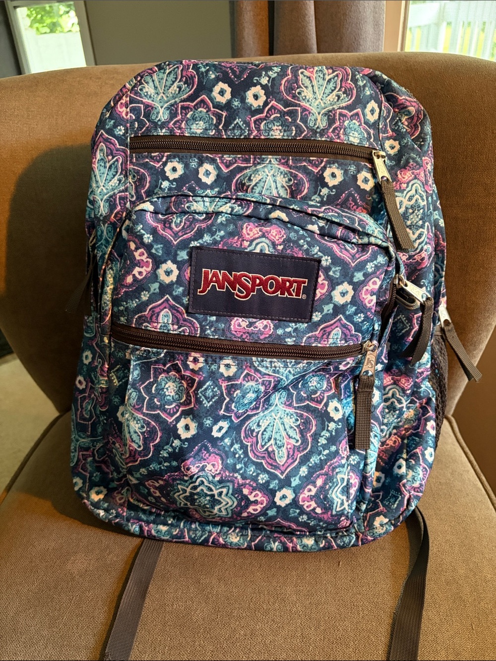 Large Floral Jansport Big Campus Backpack Bookbag